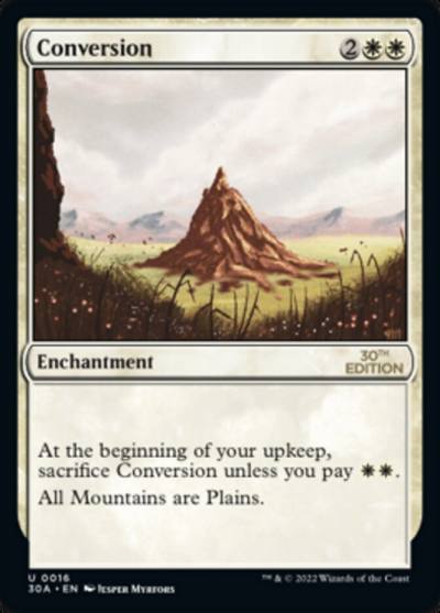 Conversion 30A-16 30th Anniversary Edition Magic card