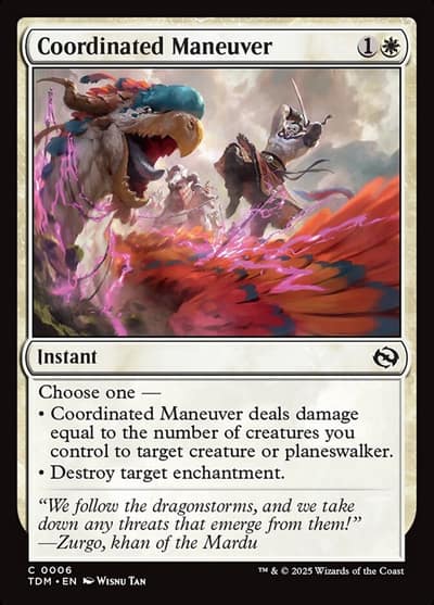 Coordinated Maneuver TDM-6 Tarkir: Dragonstorm Magic card