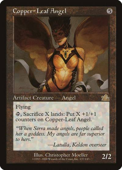Copper-Leaf Angel 137 Prophecy Magic card