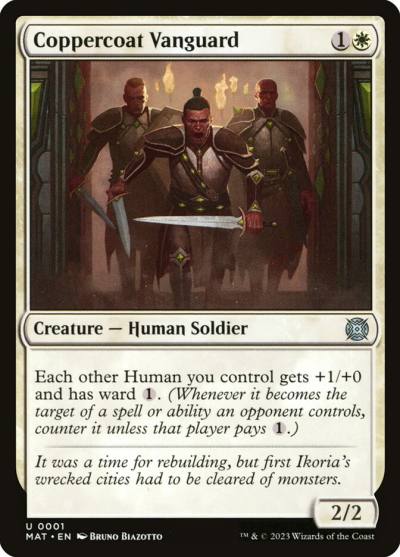 Coppercoat Vanguard MAT-1 March of the Machine: The Aftermath Magic card