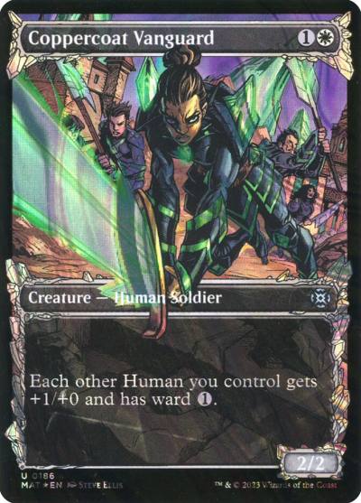 Coppercoat Vanguard MAT-186 March of the Machine: The Aftermath Magic card