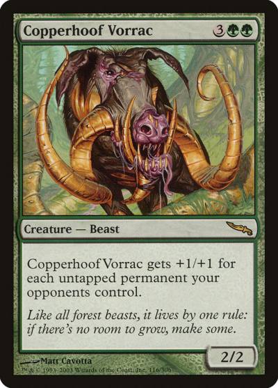 Copperhoof Vorrac 116 Mirrodin Magic card