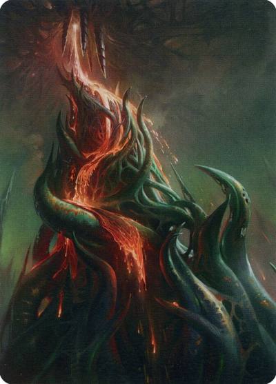 Copperline Gorge // Copperline Gorge AONE-57 Phyrexia: All Will Be One Art Series Magic card