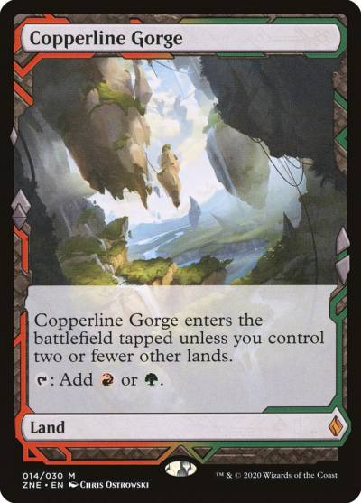 Copperline Gorge ZNE-14 Zendikar Rising Expeditions Magic card
