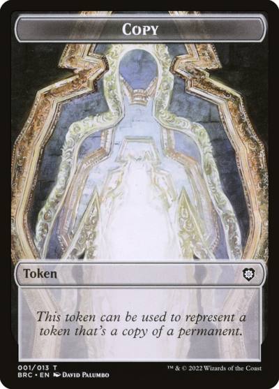 Copy TBRC-1 The Brothers' War Commander Tokens Magic card