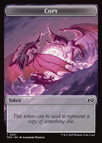 Copy TTDM-1 Tarkir: Dragonstorm Tokens Magic card