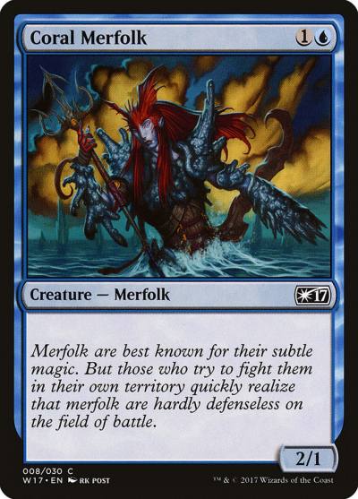 Coral Merfolk W17-8 Welcome Deck 2017 Magic card