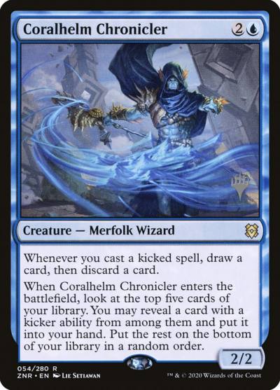 Coralhelm Chronicler PZNR-54P Zendikar Rising Promos Magic card