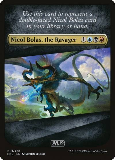 Core Set 2019 Checklist TM19-CH1 Core Set 2019 Tokens Magic card