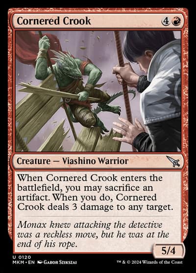 Cornered Crook 120 Murders at Karlov Manor Magic card