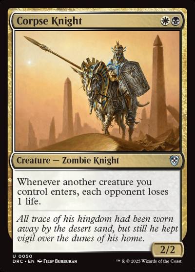 Corpse Knight DRC-50 Aetherdrift Commander Magic card