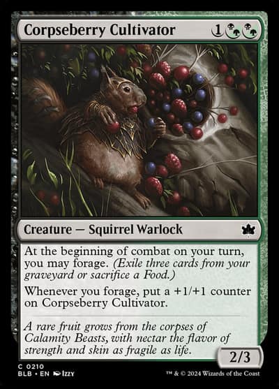 Corpseberry Cultivator 210 Bloomburrow Magic card