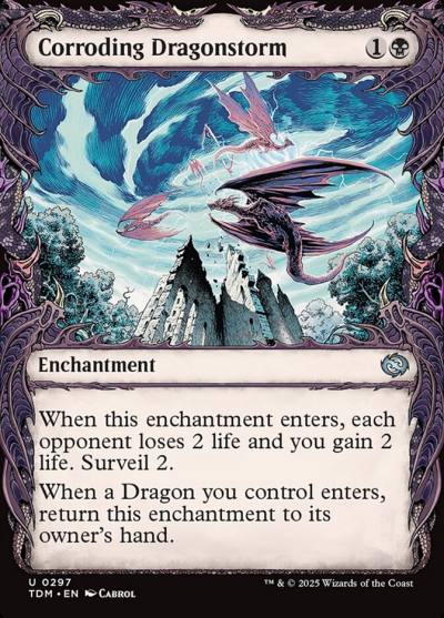 Corroding Dragonstorm TDM-297 Tarkir: Dragonstorm Magic card