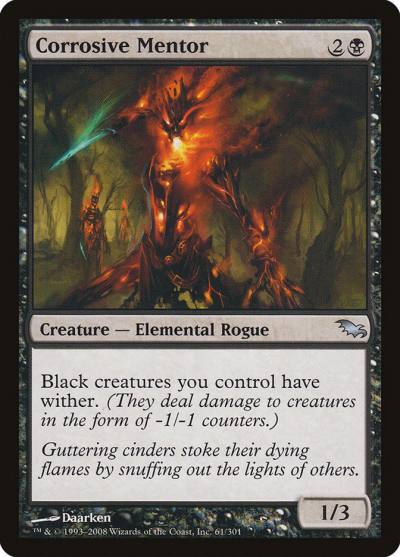 Corrosive Mentor 61 Shadowmoor Magic card