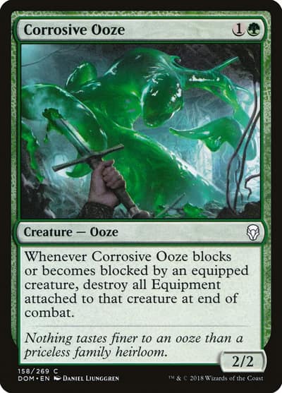 Corrosive Ooze 158 Dominaria Magic card
