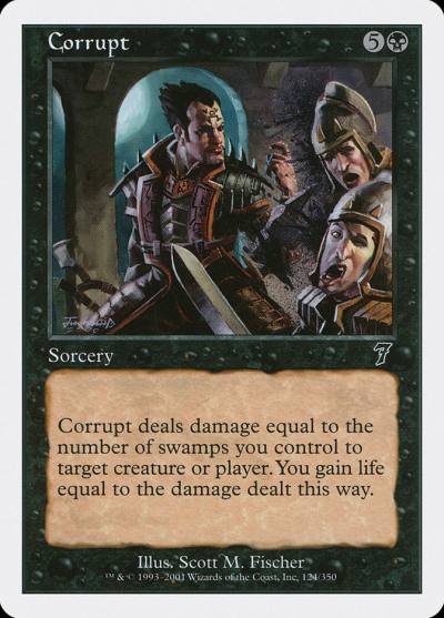 Corrupt 7ED-124 Seventh Edition Magic card