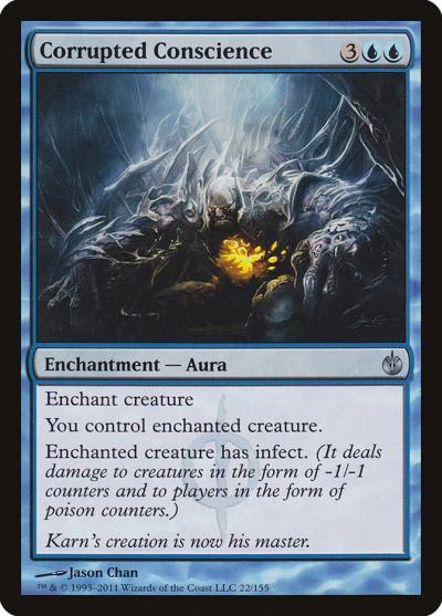 Corrupted Conscience MBS-22 Mirrodin Besieged Magic card