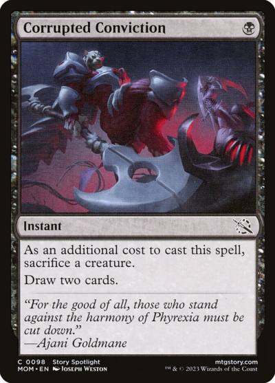 Corrupted Conviction MOM-98 March of the Machine Magic card