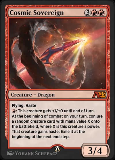 Cosmic Sovereign 14 Alchemy: Edge of Eternities Magic card