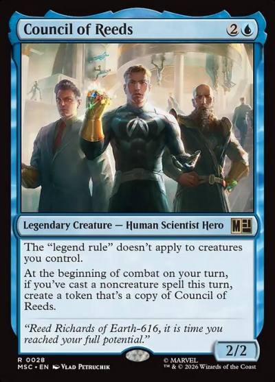 Council of Reeds MSC-28 Marvel Super Heroes Commander Magic card