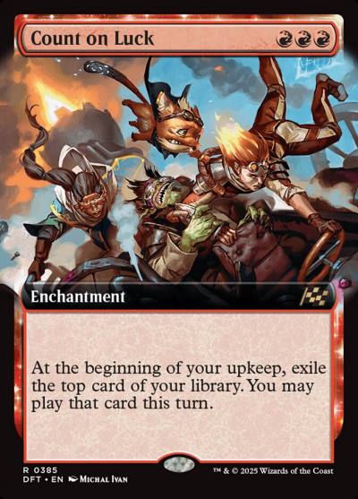 Count on Luck DFT-385 Aetherdrift Magic card