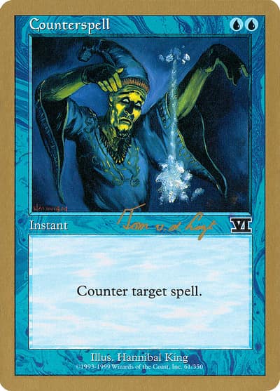 Counterspell WC00-TVDL61B World Championship Decks 2000 Magic card