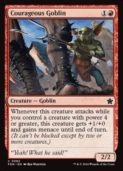 Courageous Goblin FDN-82 Foundations Magic card