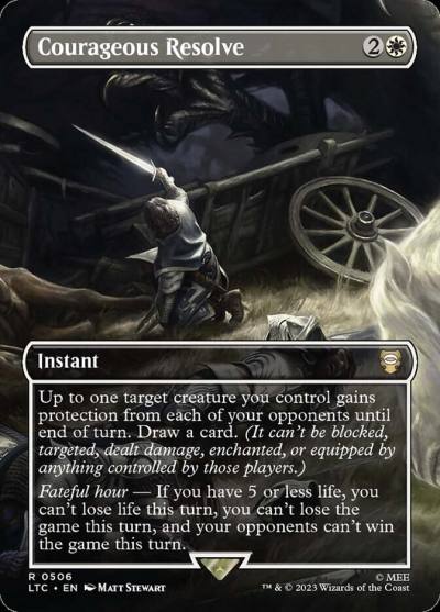 Courageous Resolve LTC-506 Tales of Middle-earth Commander Magic card