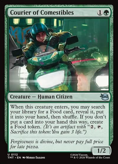 Courier of Comestibles 112 Teenage Mutant Ninja Turtles Magic card