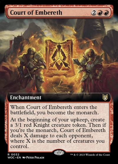 Court of Embereth WOC-32 Wilds of Eldraine Commander Magic card