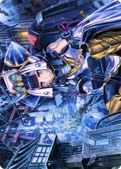 Covert Technician // Covert Technician ANEO-51 Neon Dynasty Art Series Magic card