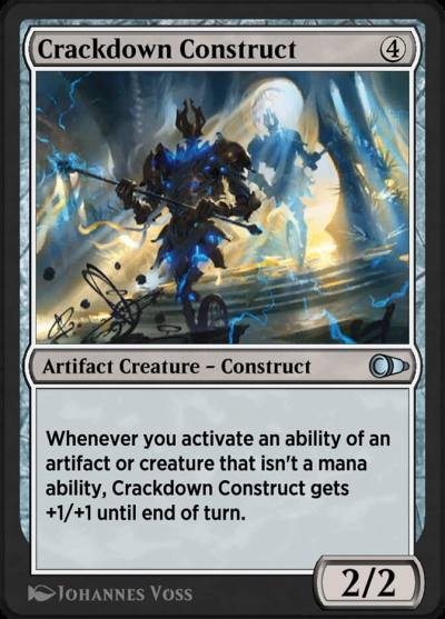Crackdown Construct PIO-253 Pioneer Masters Magic card
