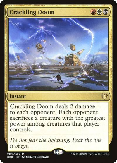 Crackling Doom C20-205 Commander 2020 Magic card
