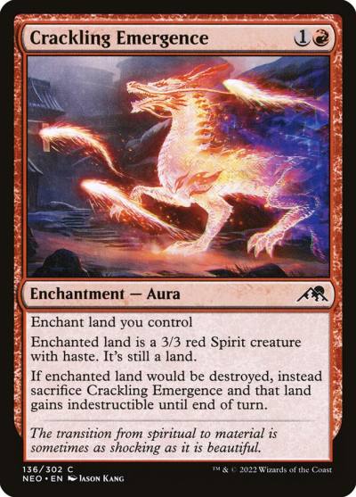 Crackling Emergence NEO-136 Kamigawa: Neon Dynasty Magic card
