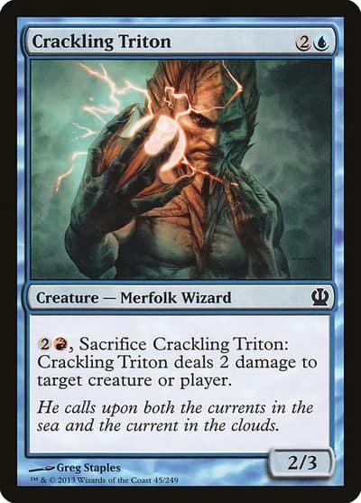 Crackling Triton 45 Theros Magic card