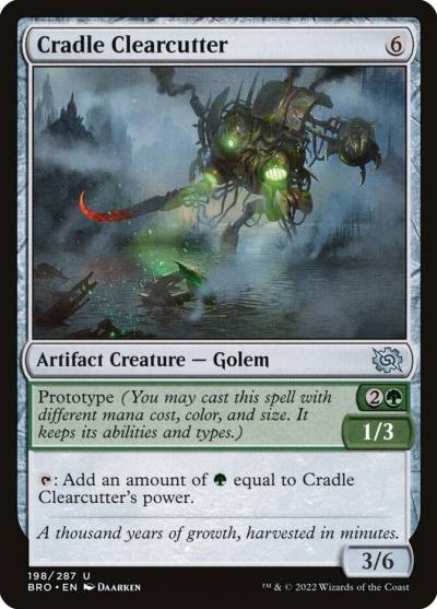 Cradle Clearcutter 198 The Brothers' War Magic card