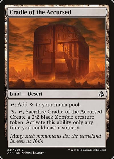 Cradle of the Accursed AKH-241 Amonkhet Magic card