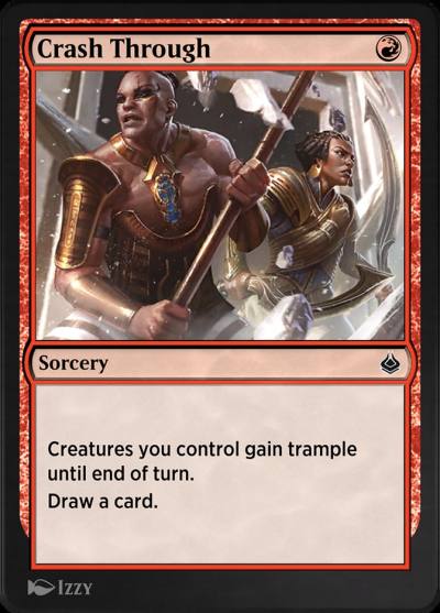Crash Through AKR-149 Amonkhet Remastered Magic card