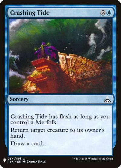 Crashing Tide PLST-RIX-34 The List Magic card
