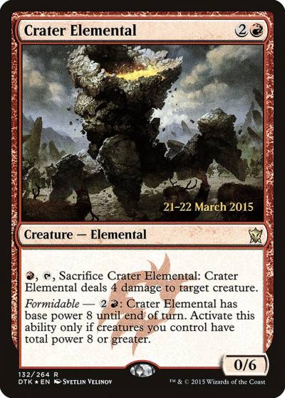 Crater Elemental PDTK-132S Dragons of Tarkir Promos Magic card