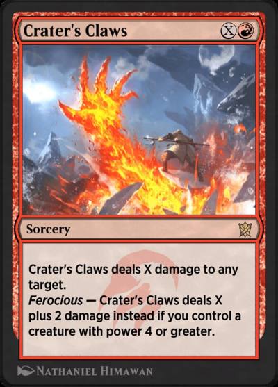 Crater's Claws KTK-106Y Khans of Tarkir Magic card