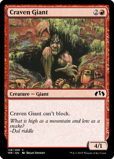 Craven Giant TPR-128 Tempest Remastered Magic card