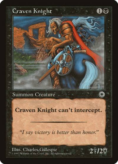 Craven Knight POR-85 Portal Magic card
