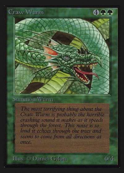 Craw Wurm CED-191 Collectors' Edition Magic card