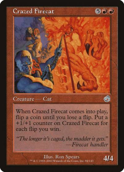 Crazed Firecat TOR-94 Torment Magic card