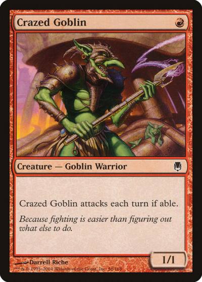 Crazed Goblin 56 Darksteel Magic card