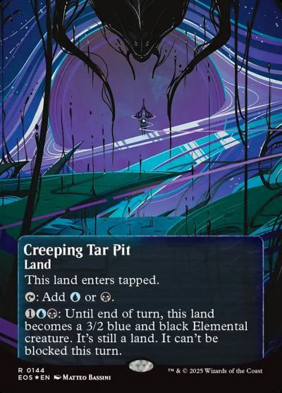 Creeping Tar Pit EOS-144 Edge of Eternities: Stellar Sights Magic card