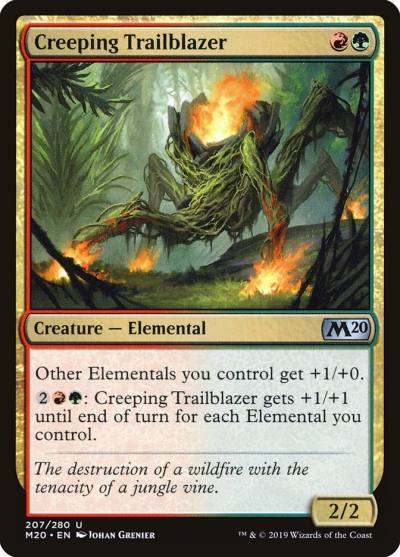 Creeping Trailblazer 207 Core Set 2020 Magic card
