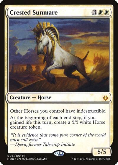 Crested Sunmare HOU-6 Hour of Devastation Magic card