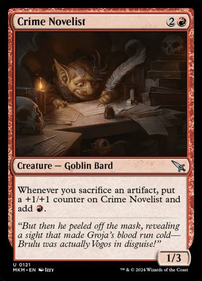 Crime Novelist 121 Murders at Karlov Manor Magic card